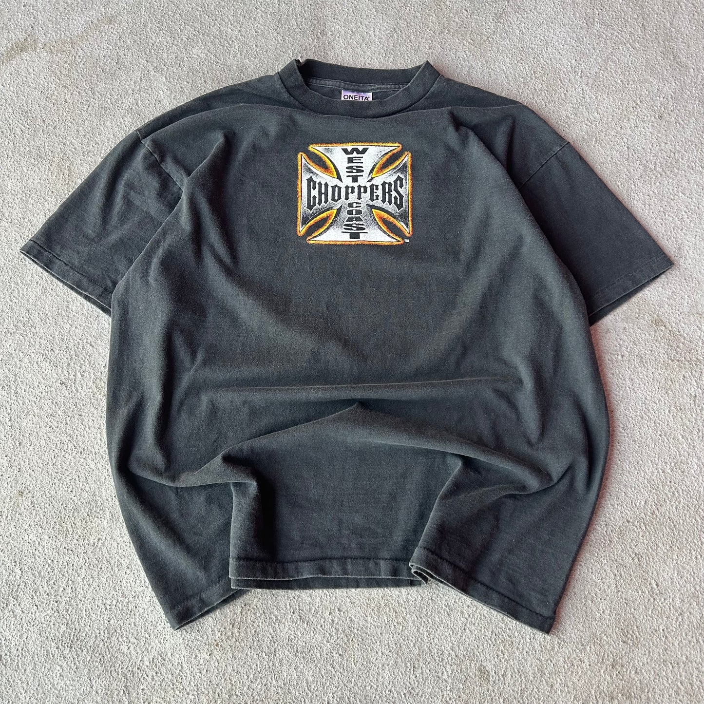 (XL) MODERN* West Coast choppers center logo tee