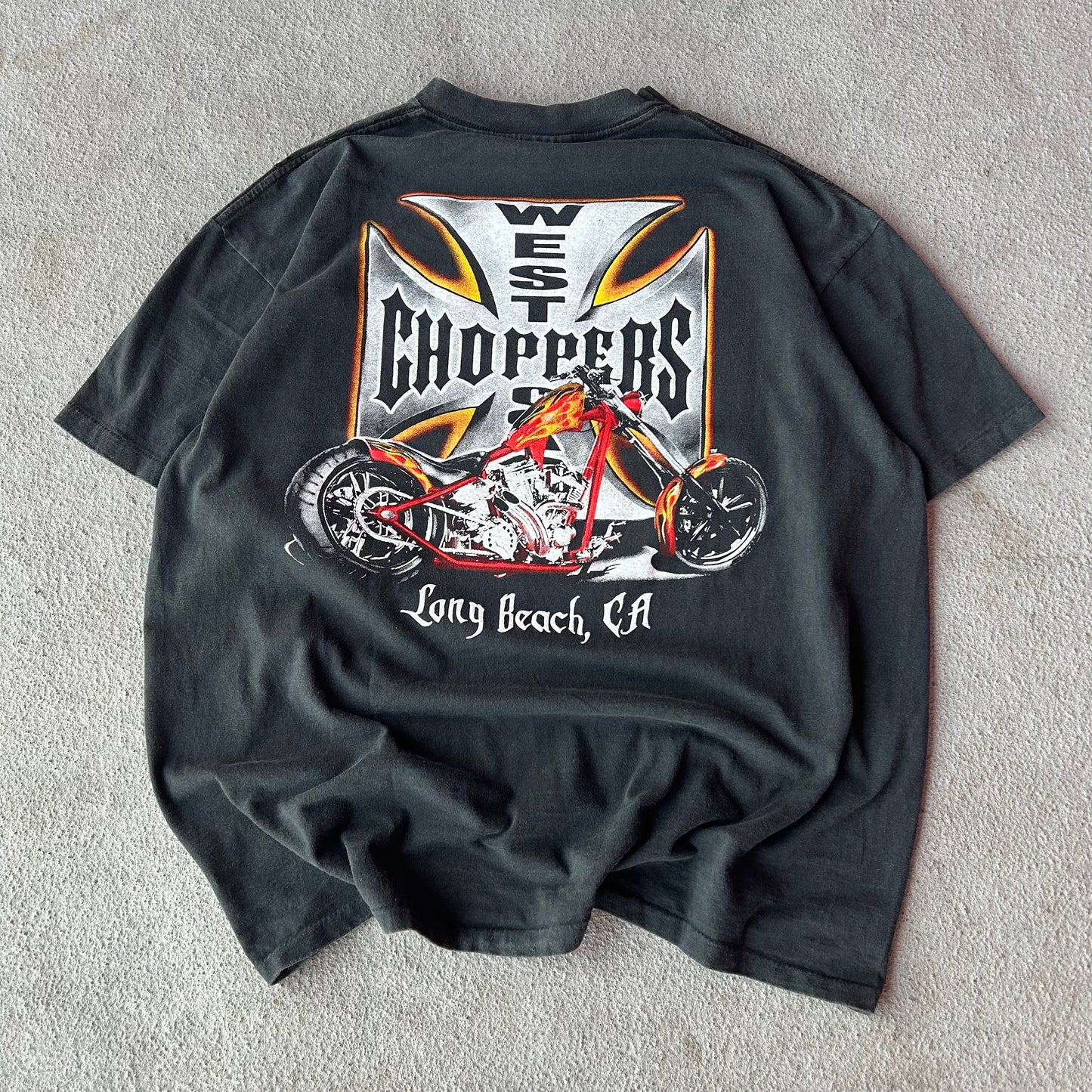 (XL) MODERN* West Coast choppers center logo tee