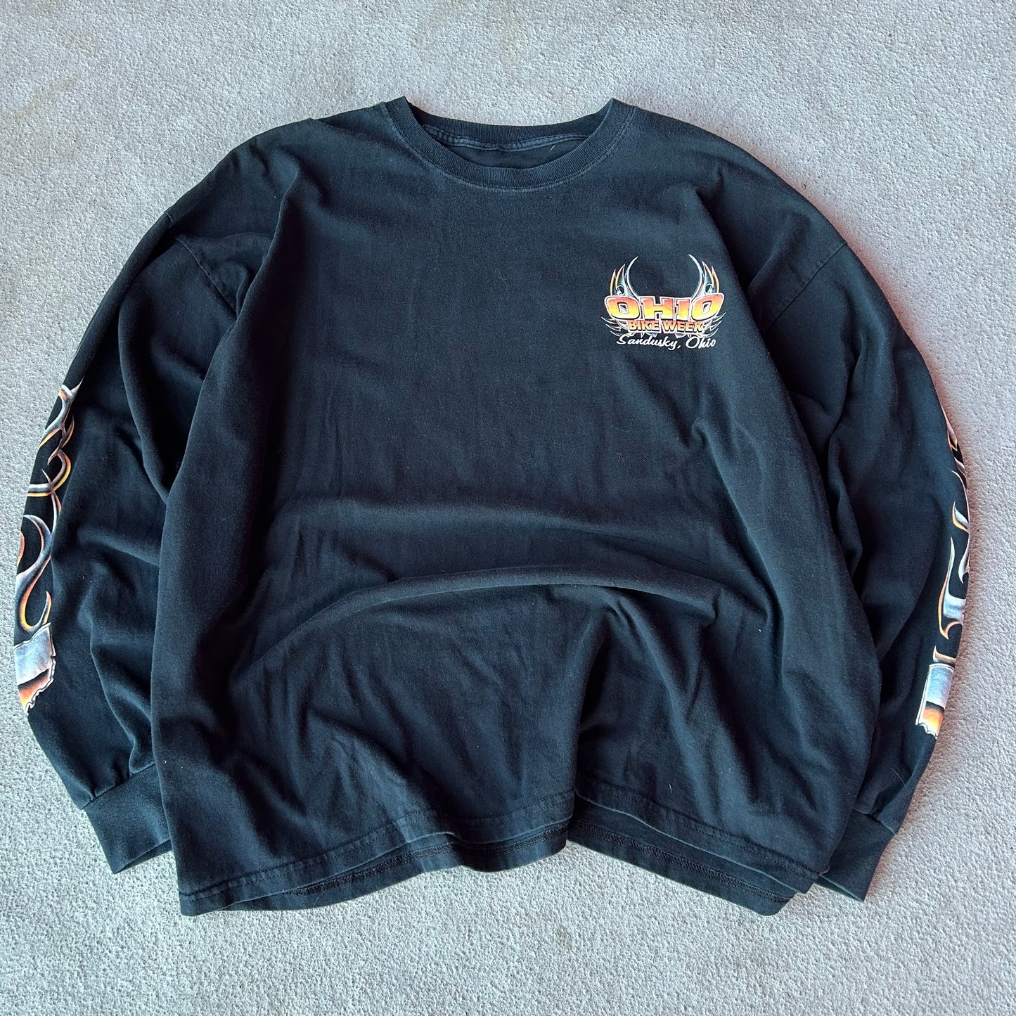 (XXL) Ohio bike week Y2K flame Longsleeve