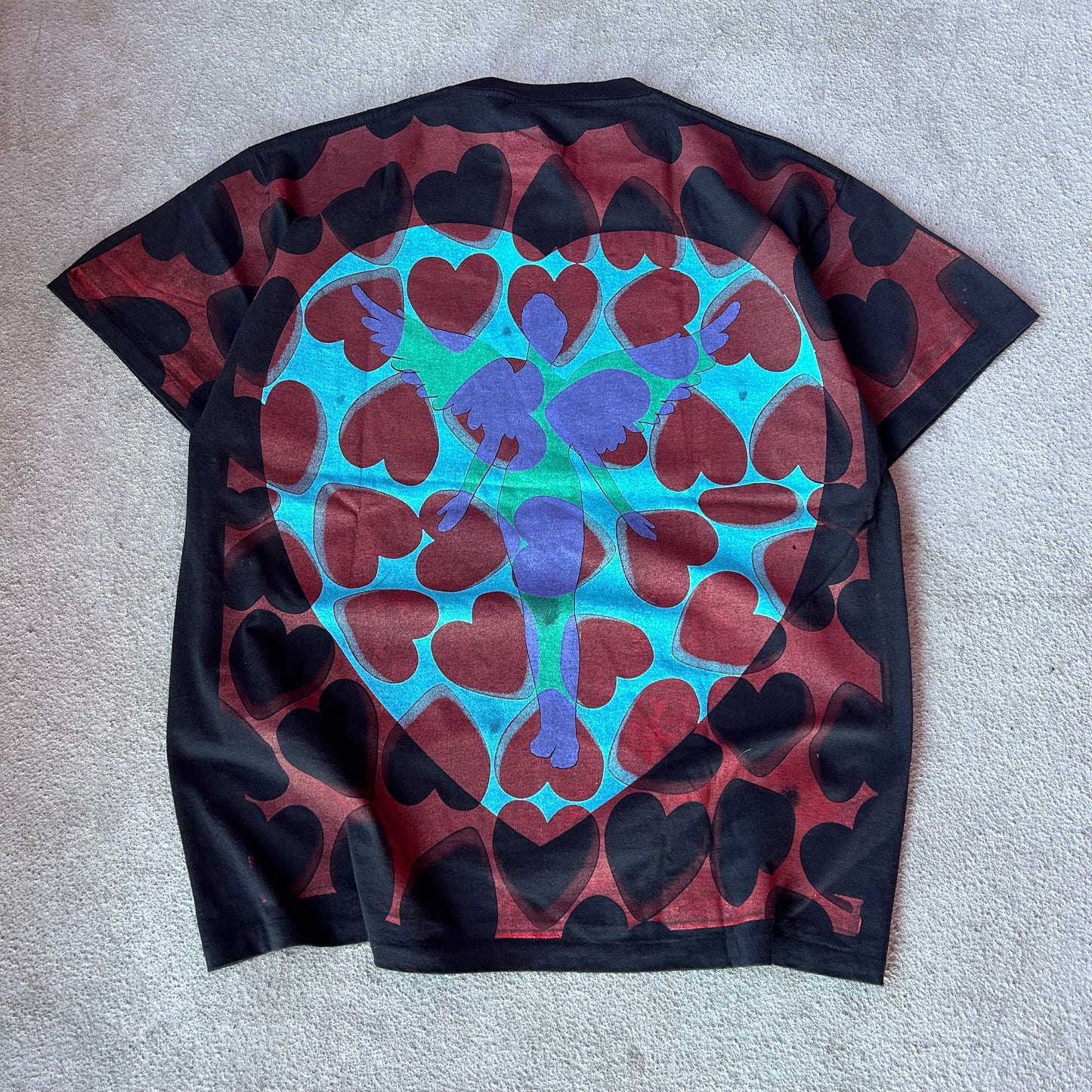 (XL) Nirvana reprint heart shaped box AOP