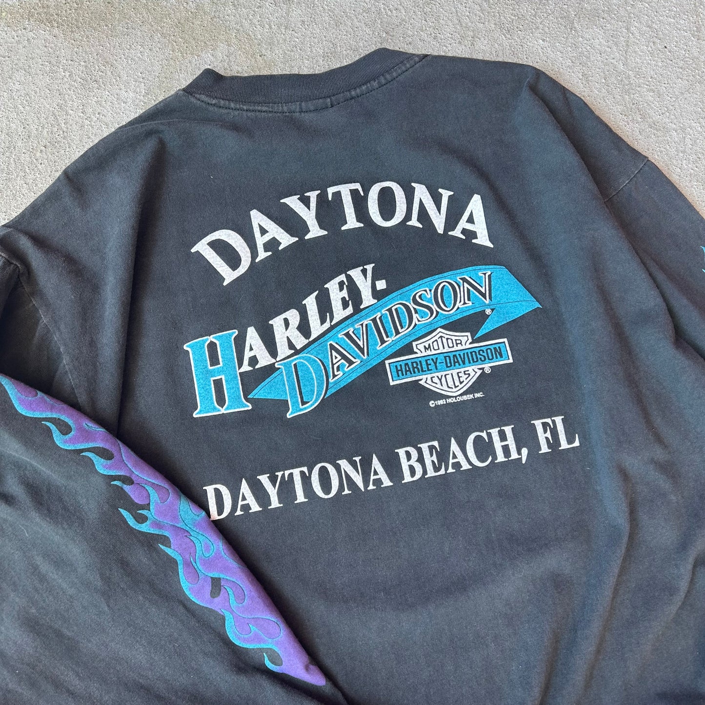 (XL) MODERN* Harley chrome sweet chrome long sleeve tee
