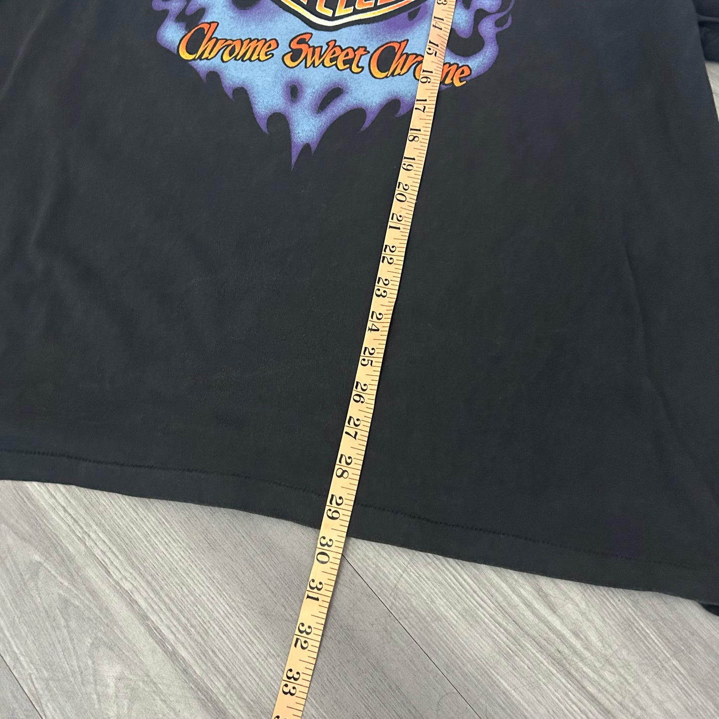 (XL) MODERN* Harley chrome sweet chrome long sleeve tee
