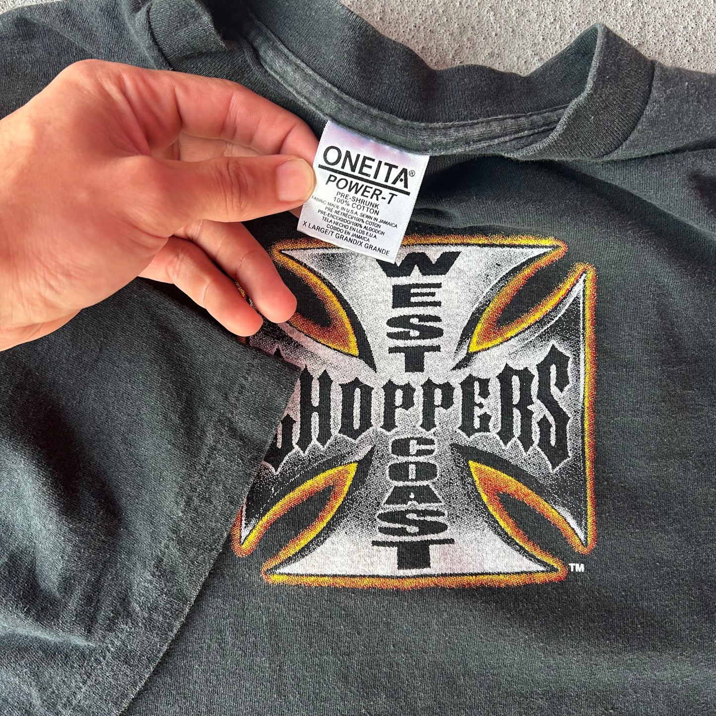 (XL) MODERN* West Coast choppers center logo tee