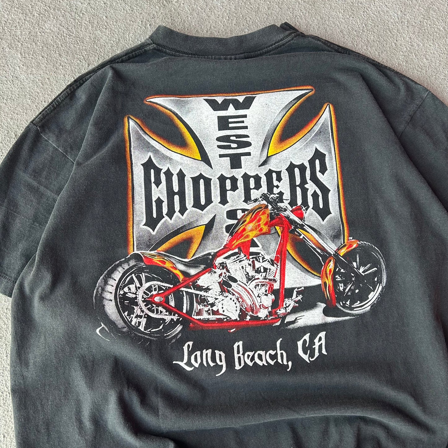 (XL) MODERN* West Coast choppers center logo tee