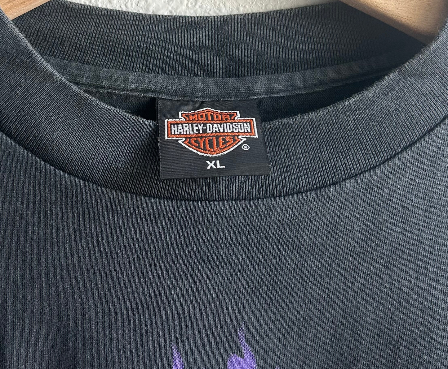 (XL) MODERN* Harley chrome sweet chrome long sleeve tee