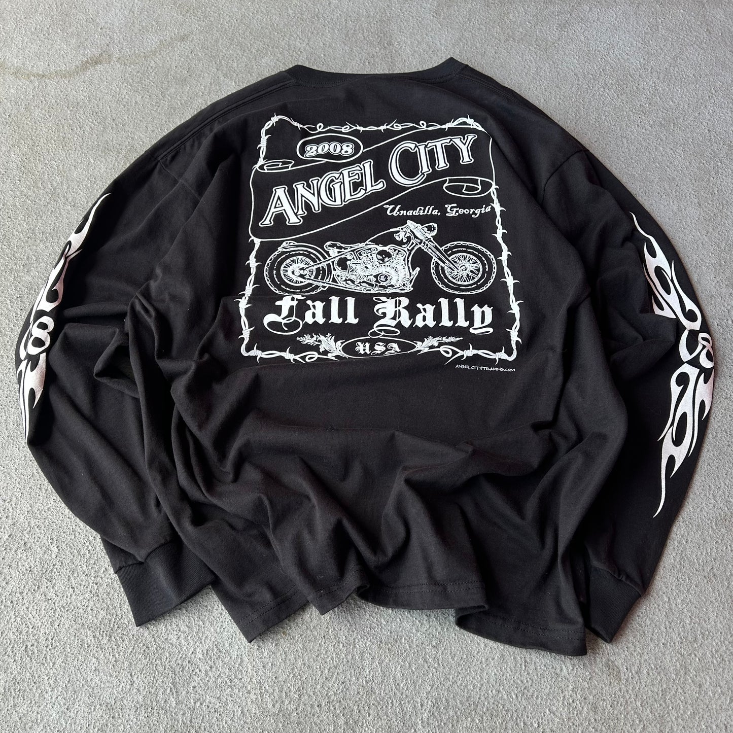 (XL) Vintage Angel City biker Longsleeve tee