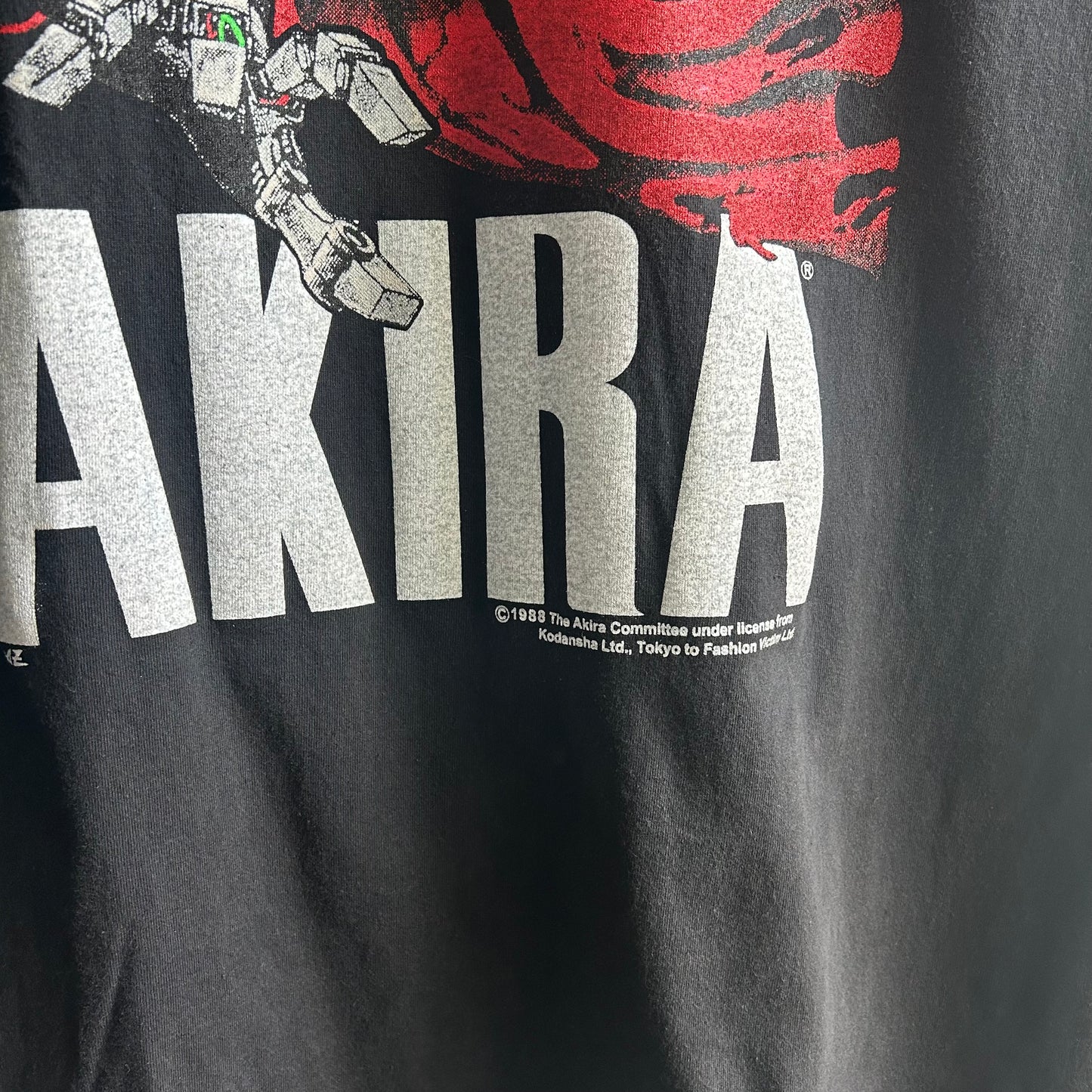 (XL) Akira REPRINT black 1987 screen stars