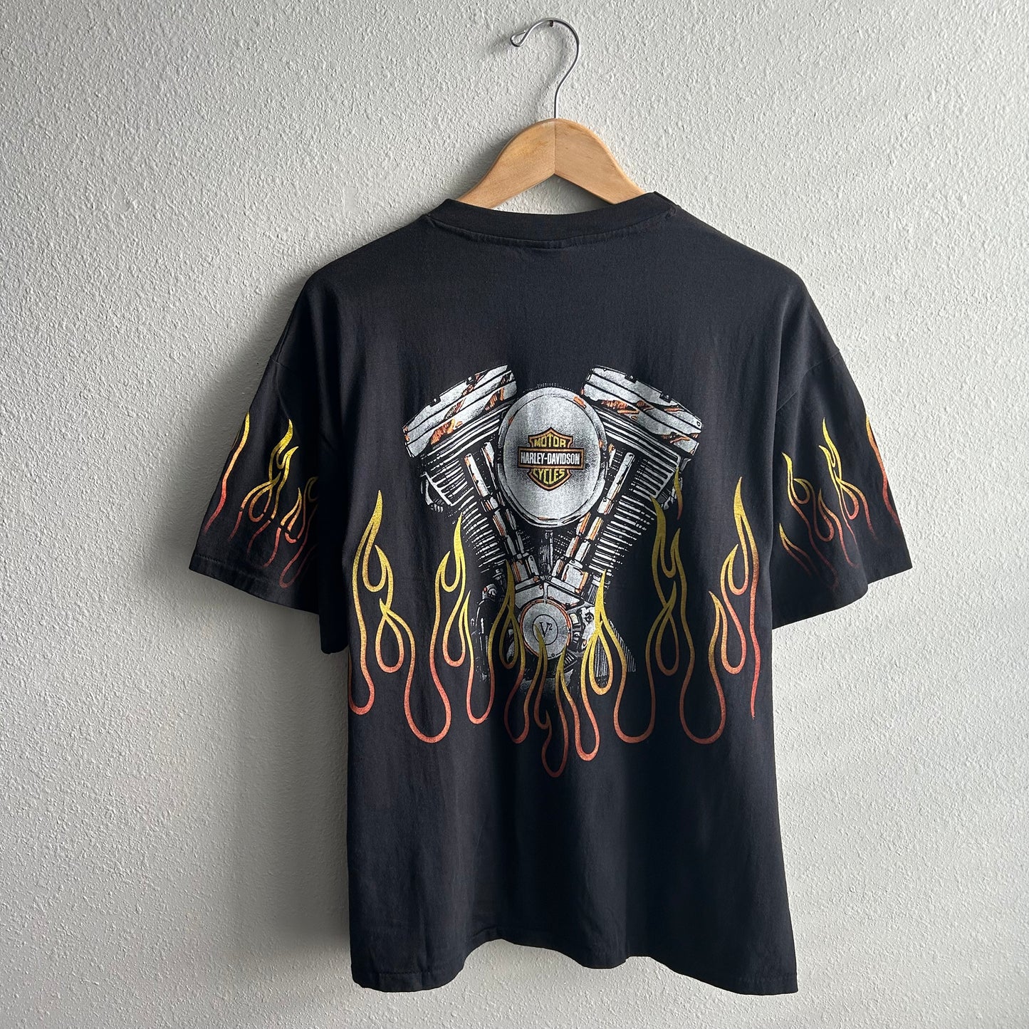 (XL) flame Harley AOP Harley Davidson