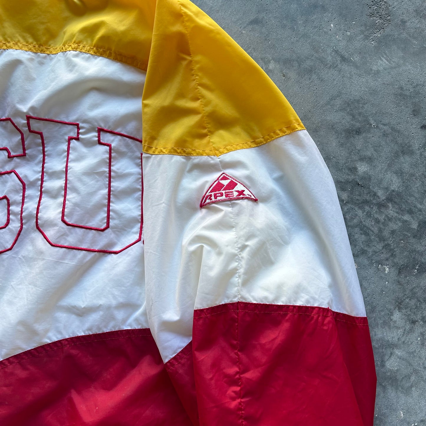 Florida State Seminoles Vintage Lined Windbreaker Apex One Wave Zip Up Rare 90s