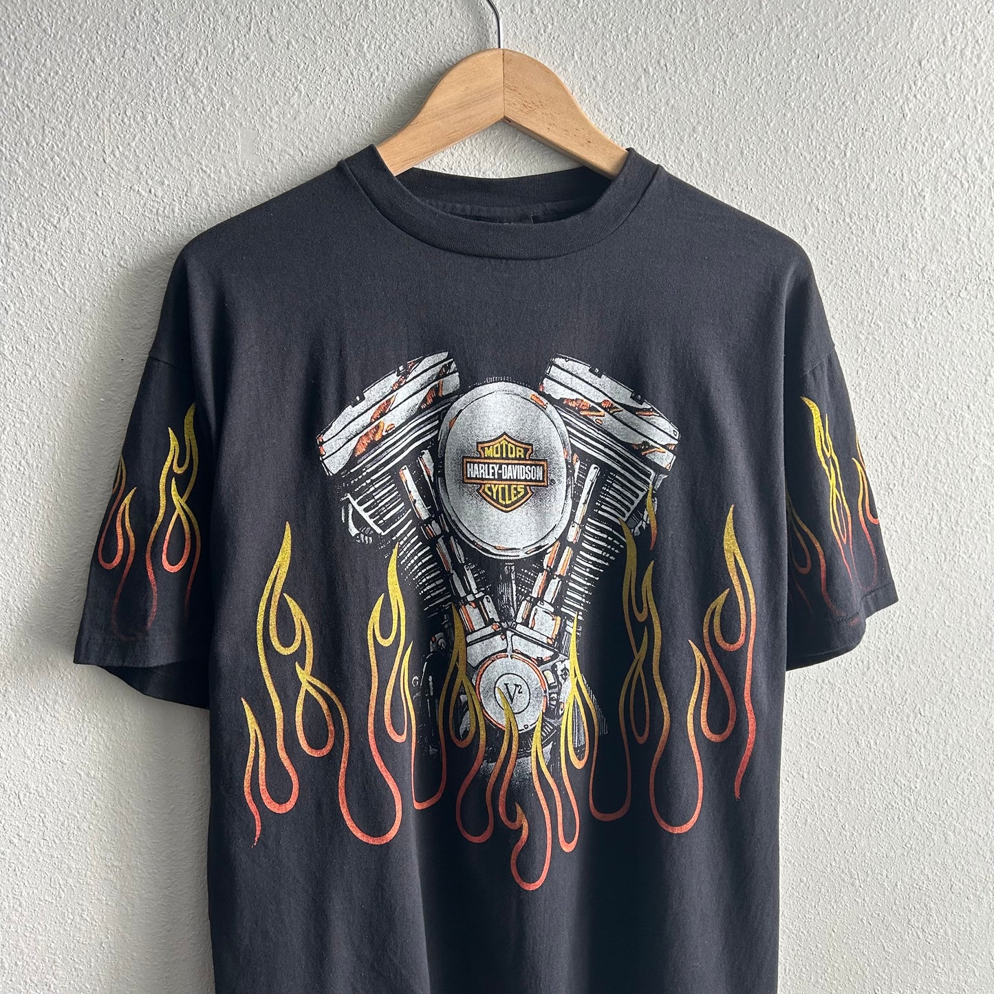 (XL) flame Harley AOP Harley Davidson