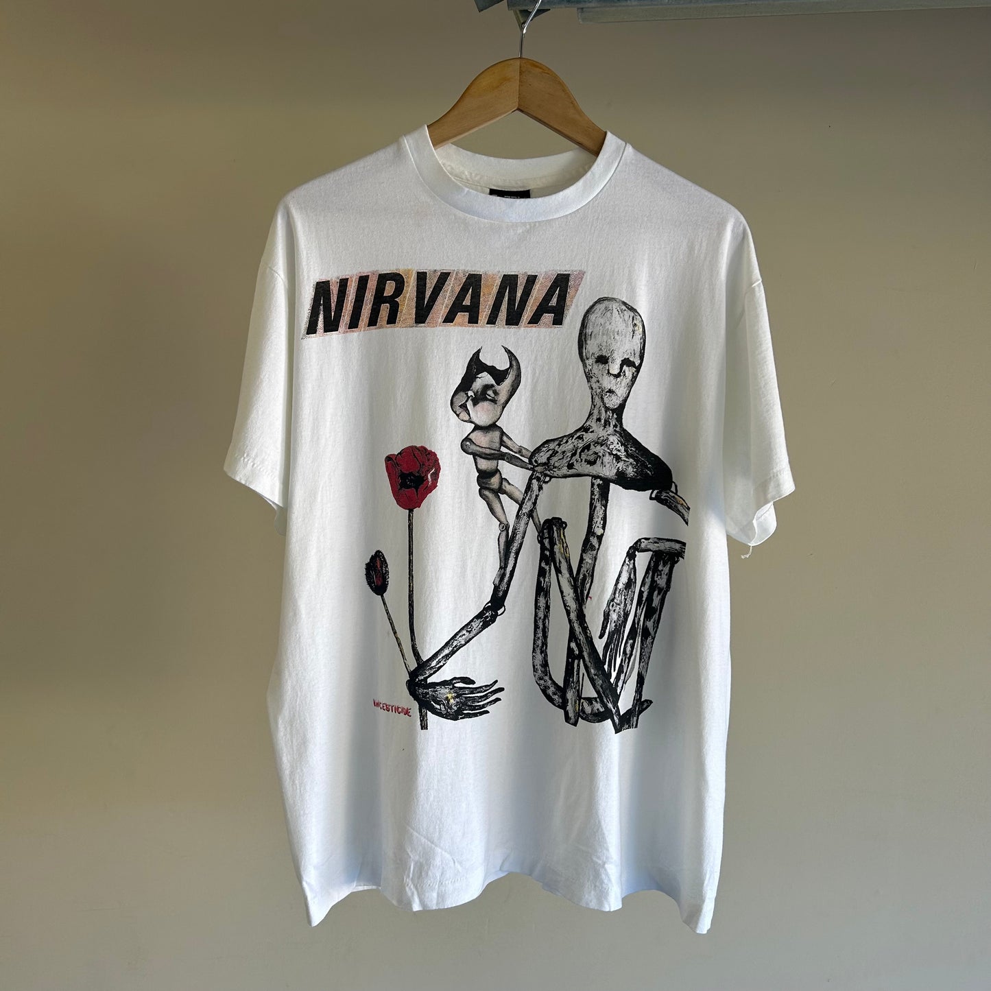 Nirvana Incesticide 92’ Vintage Modern REPRINT XL Single Stitch T-shirt Giant