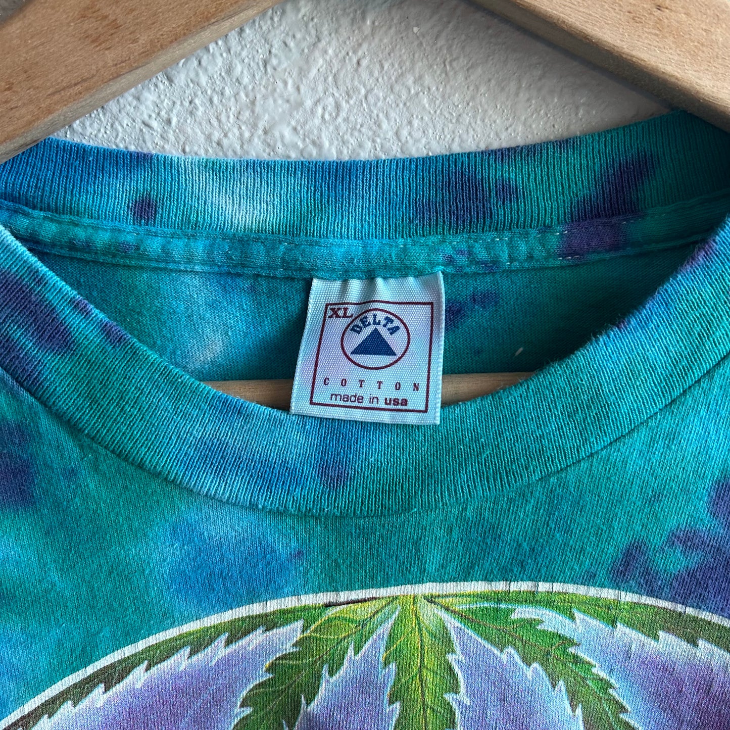 Vintage 90s Michael mike dubois not fade away 1993 Grateful Dead Tie Dye Shroom Weed drug t shirt