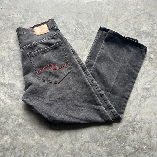 (36x31) enyce Y2K baggy grey wash pants