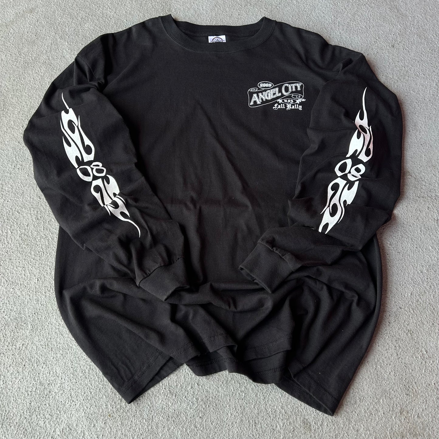 (XL) Vintage Angel City biker Longsleeve tee
