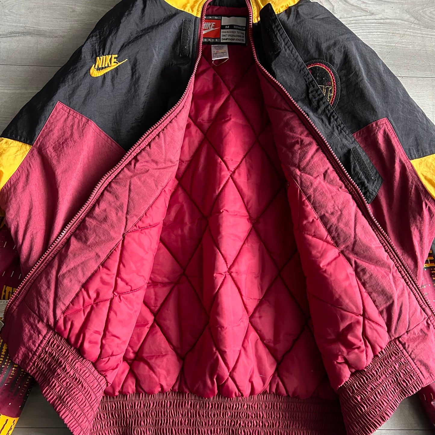 (M) Vintage 90s FSU Seminoles Deon Sanders Nike puffer jacket