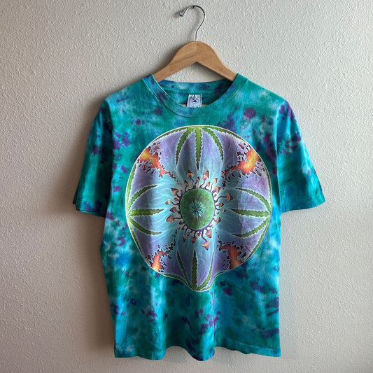 Vintage 90s Michael mike dubois not fade away 1993 Grateful Dead Tie Dye Shroom Weed drug t shirt