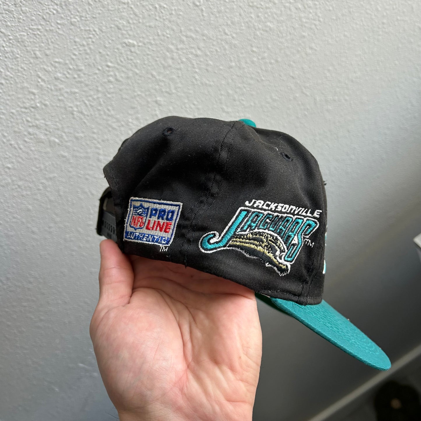 Vintage Jacksonville Jaguars Script Sports Specialties Banned logo SnapBack hat