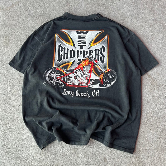 (XL) MODERN* West Coast choppers center logo tee