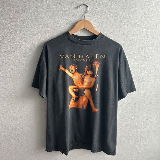 (XL) Van Halen Reprint faded balance tour tee shirt