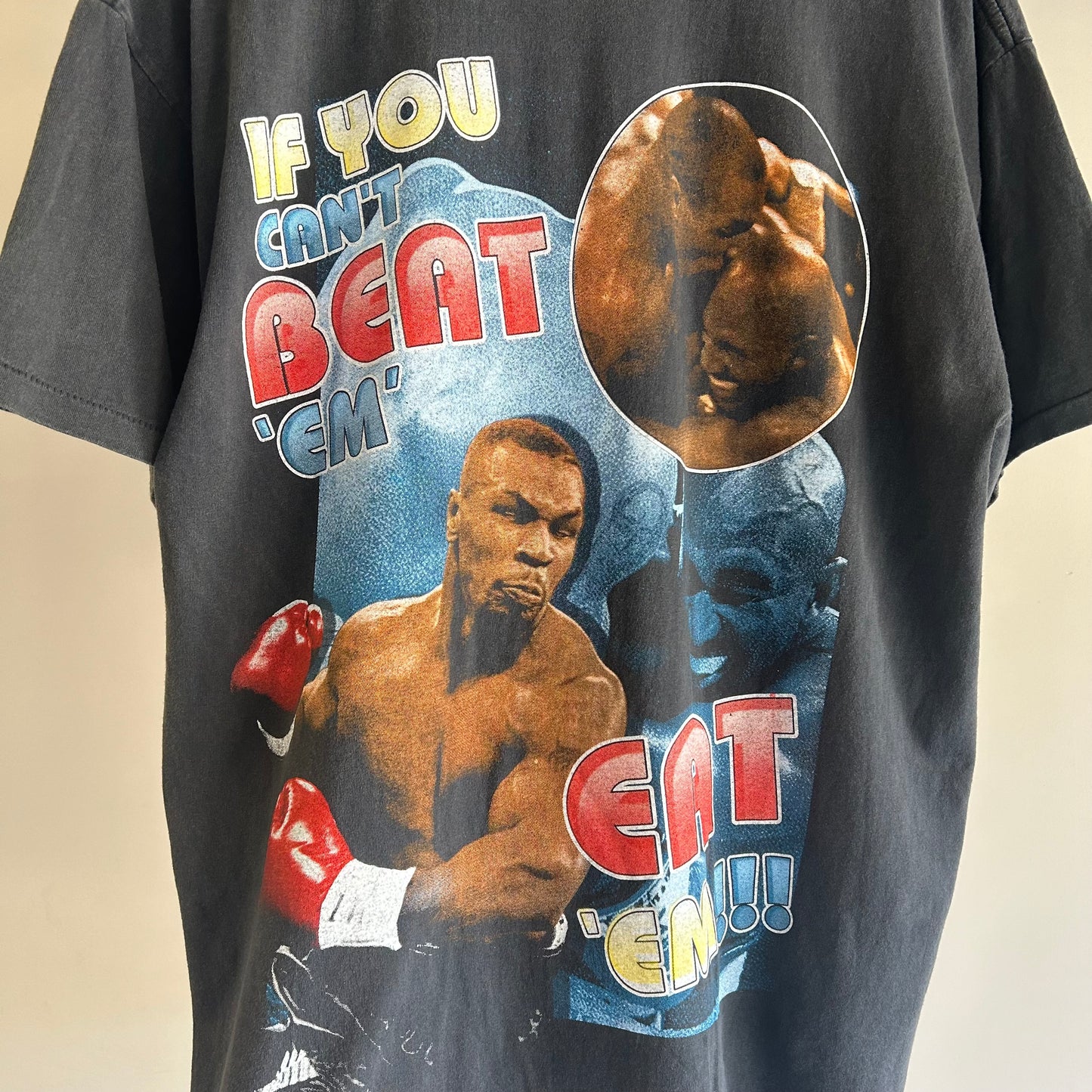 Vintage Mike Tyson Rap Tee REPRINT If You Can’t Beat Em Eat Em Single Stitch XL