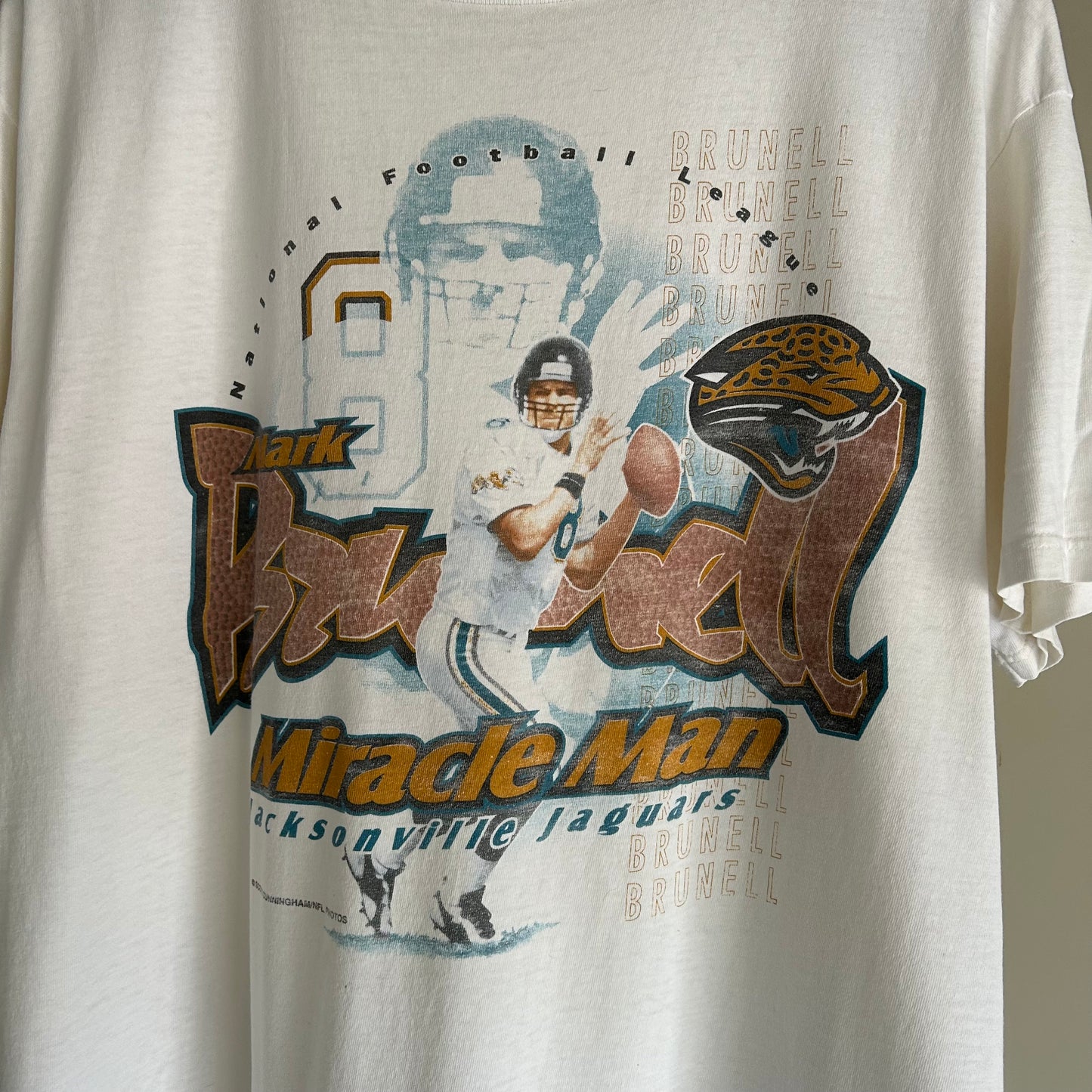 Vintage Jacksonville Jaguars Mark Brunell faded Graphic tee