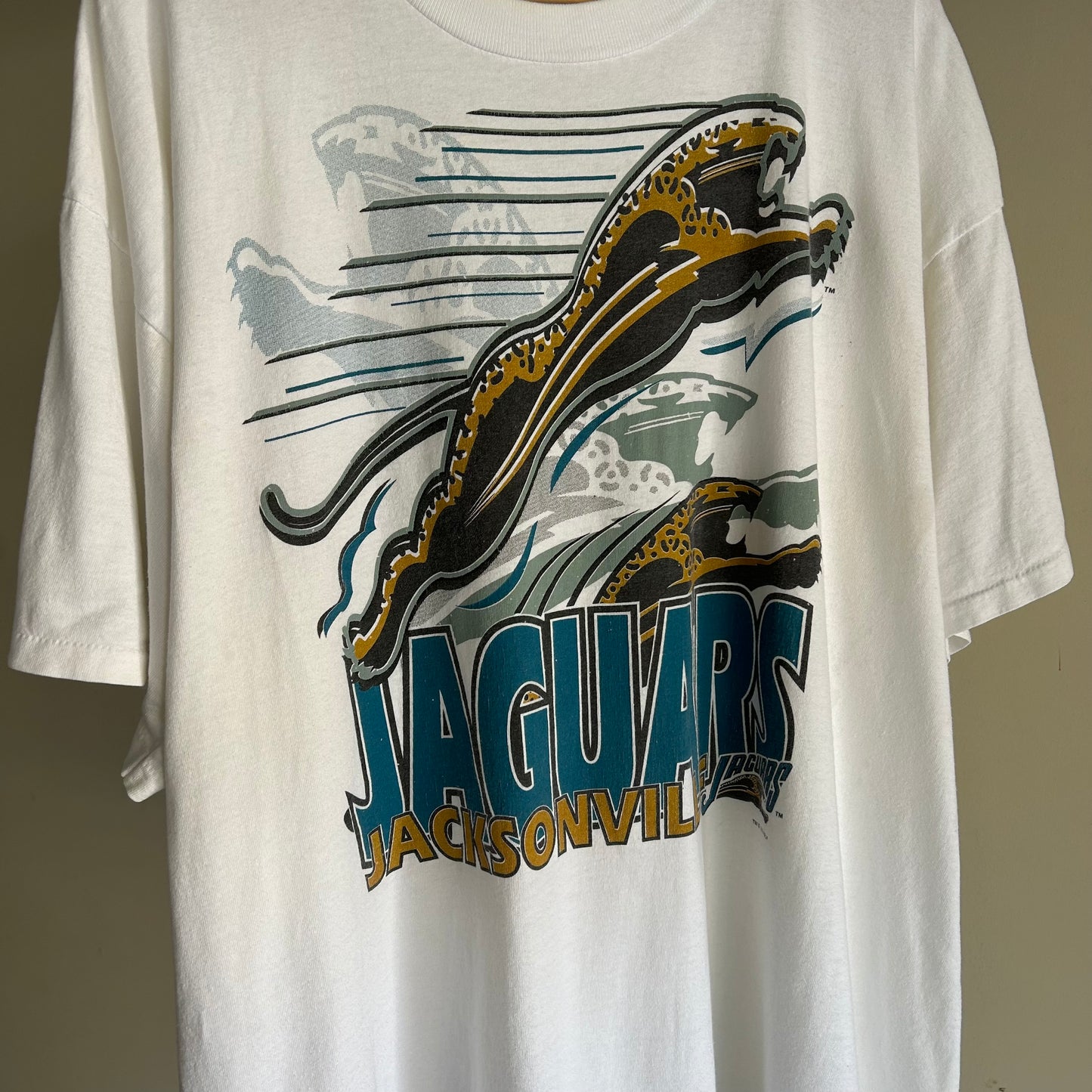 (XL) Vintage 1994 Jacksonville Jaguars Banned Logo Spell out Shirt Salem T Shirt