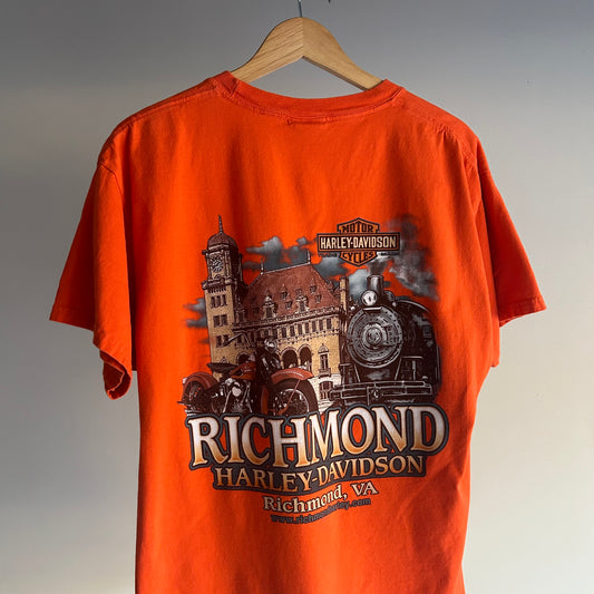 (XL) Y2K Richmond Harley Davidson tee shirt