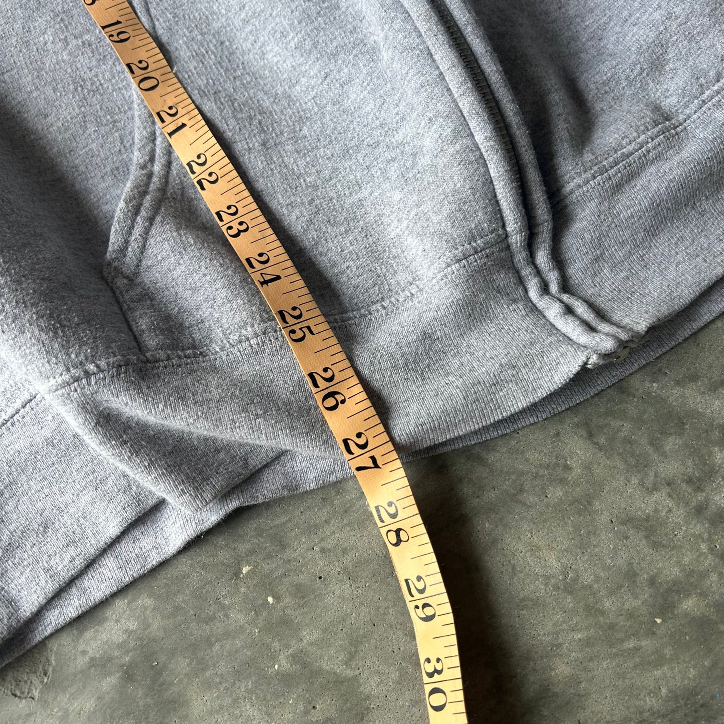 (L) aarchives oval logo heather grey zip up