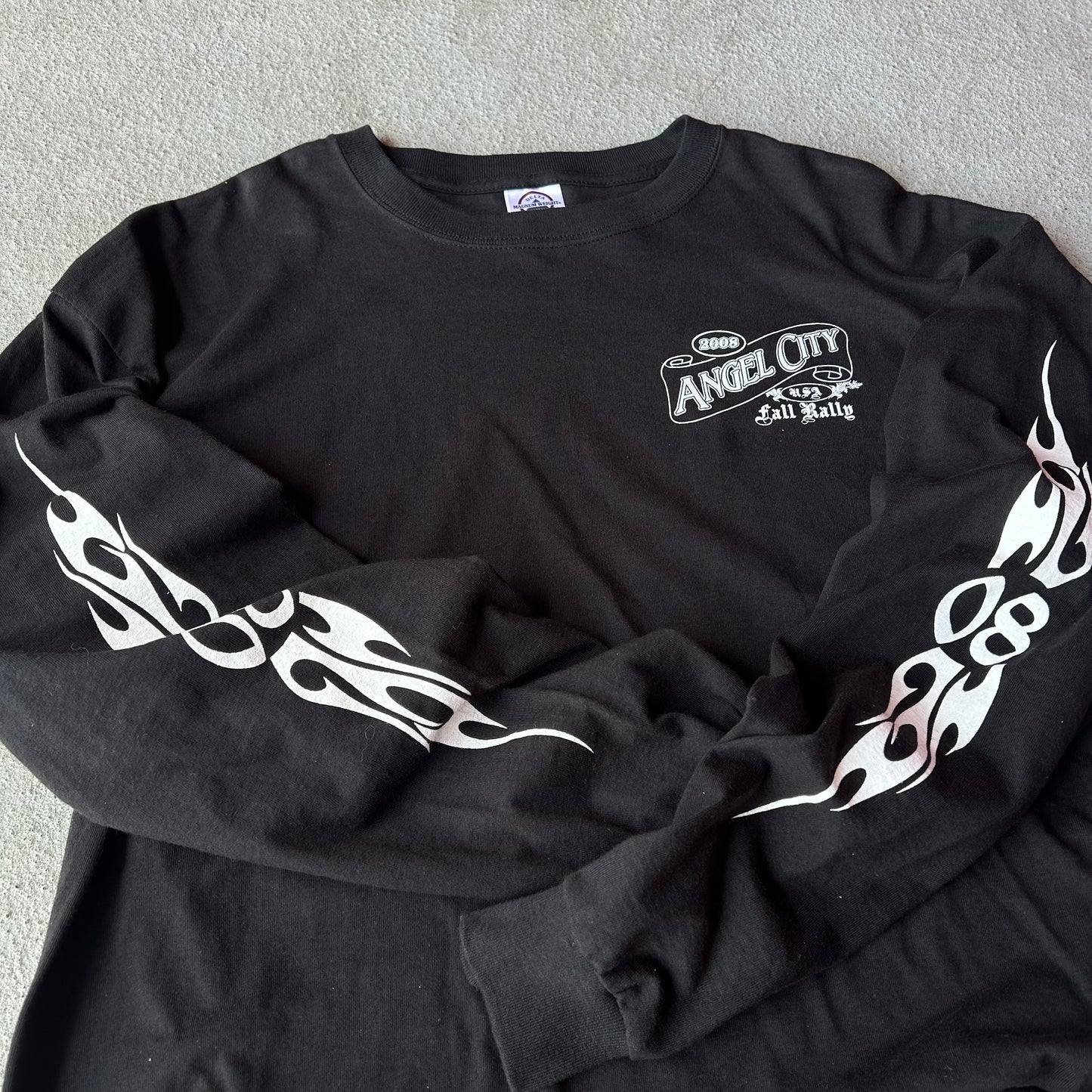 (XL) Vintage Angel City biker Longsleeve tee