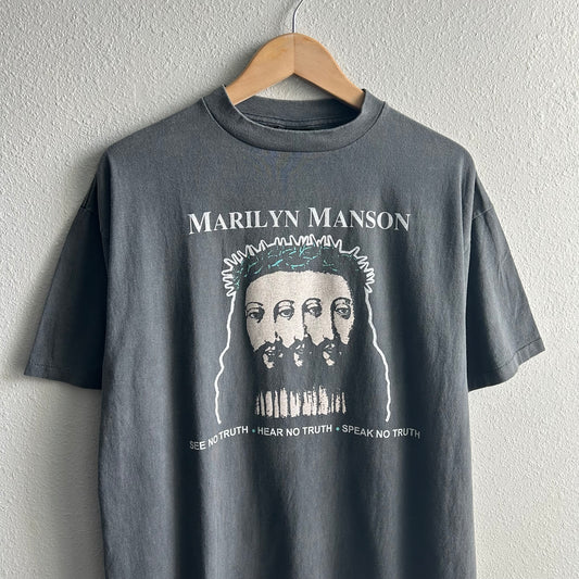 (XL) vintage reprint Marilyn Manson faded tee shirt