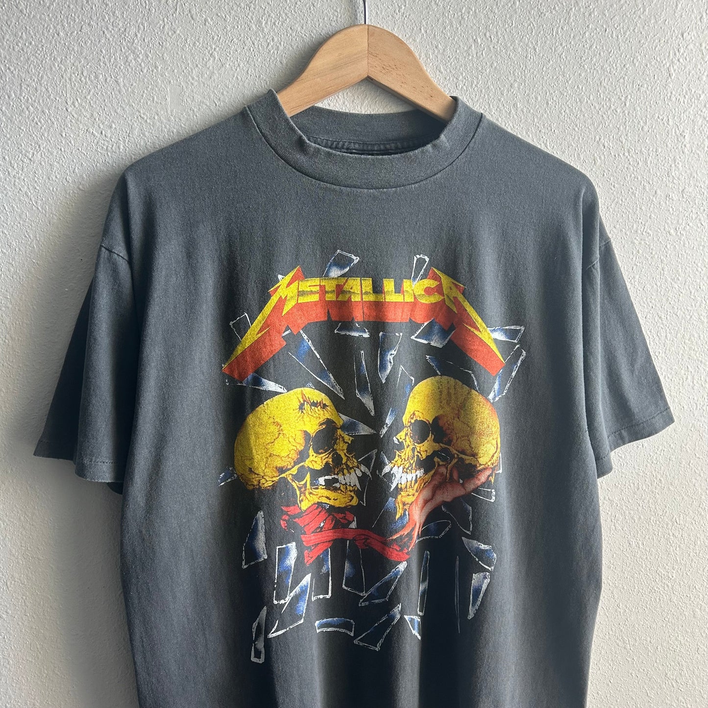 (XL) Metallica reprint XL pushead faded tee shirt