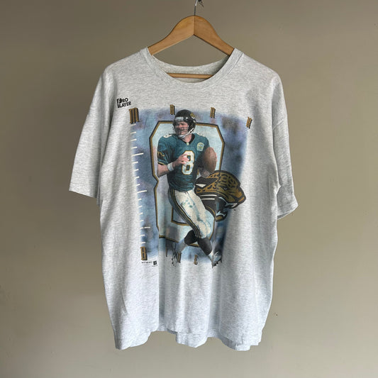 Vintage Jacksonville Jaguars Mark Brunell Quarterback Graphic Rare T-Shirt XL