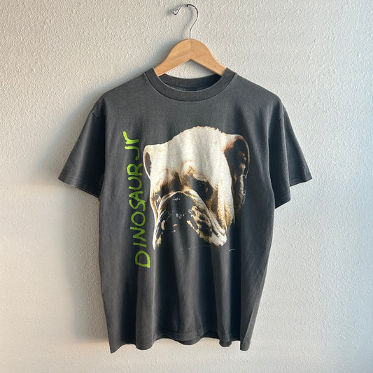 (L) Dinosaur Jr reprint faded brockum tag bull dog tee shirt