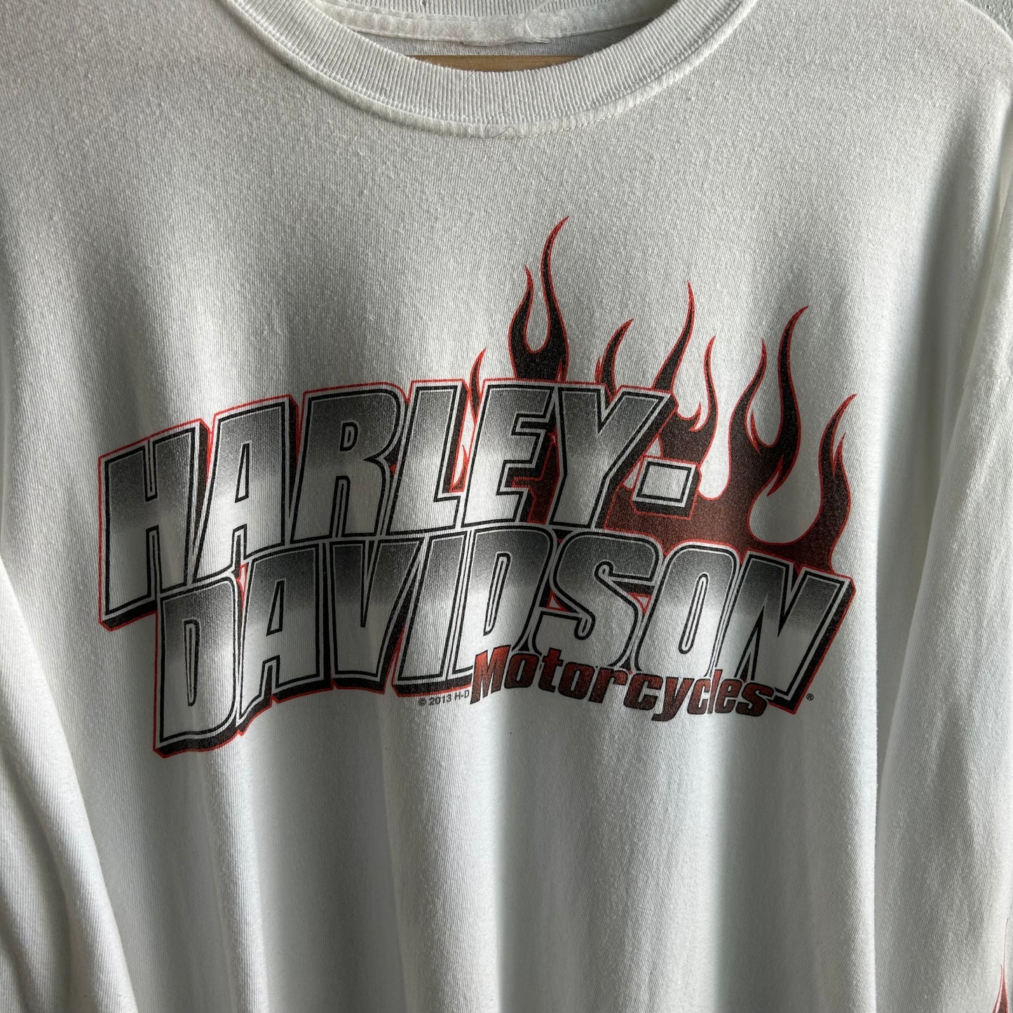 (XXL) Y2K Harley Davidson flame longsleeve shirt