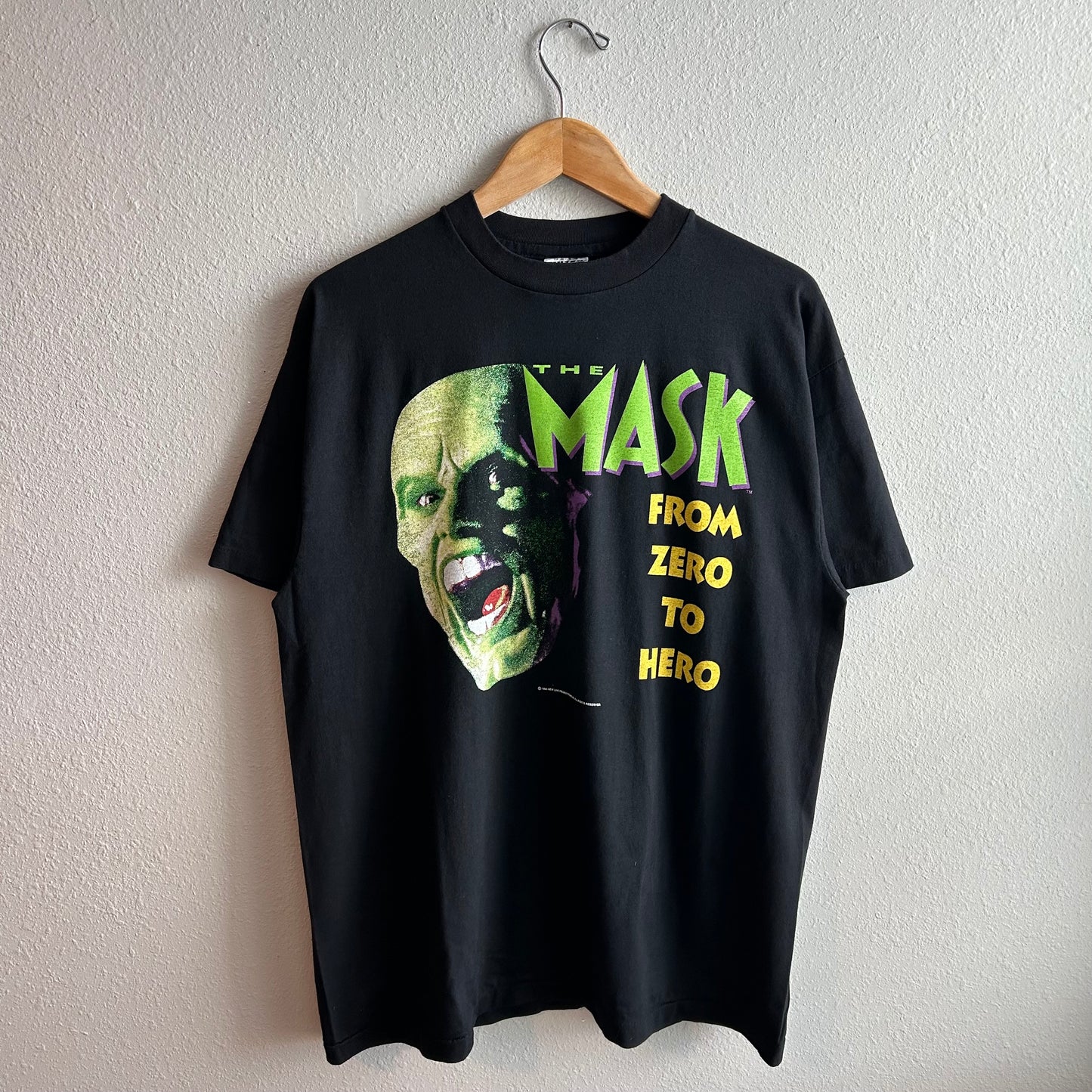 (XL) The Mask Movie Rare Vintage REPRINT Single Stitch T-shirt Tultex Tag