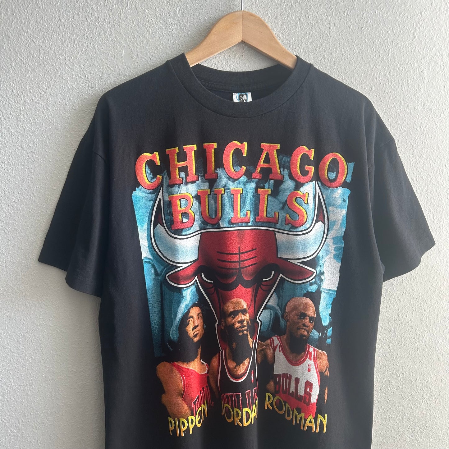 (XL) Chicago bulls reprint rap tee shirt vintage