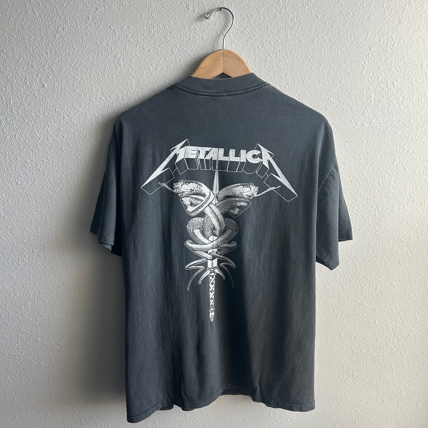 (XL) Metallica reprint XL pushead faded tee shirt