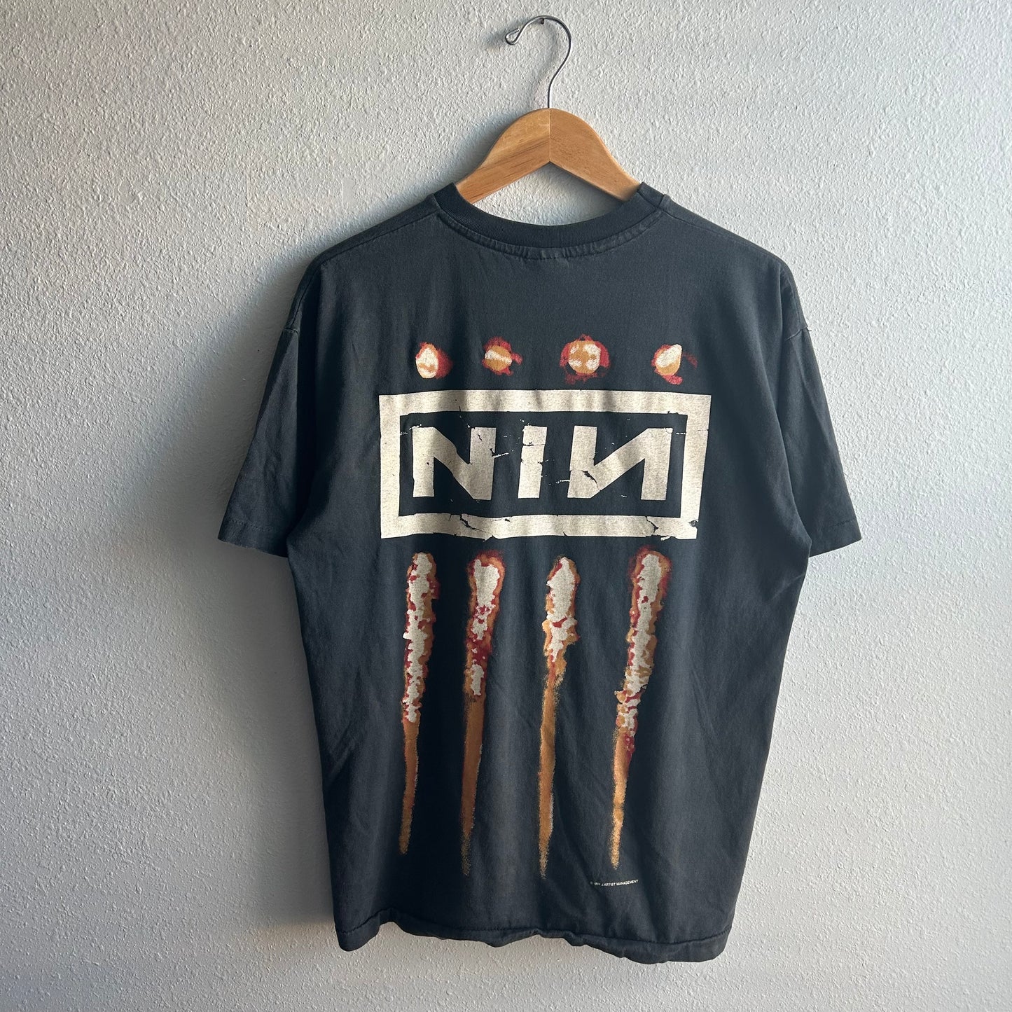 NIN Nine Inch Nails The Downward Spiral L T-shirt Single stitch VTG REPRINT