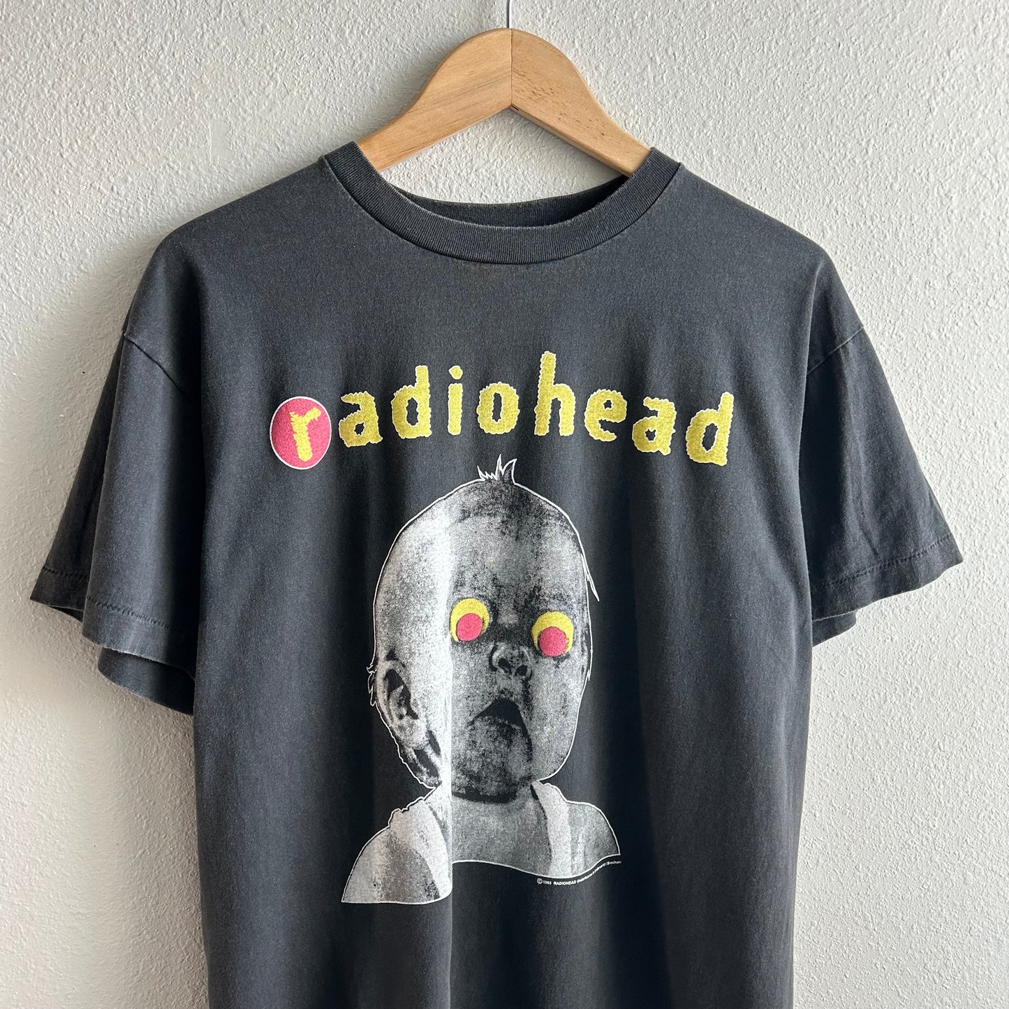 (XL) Radiohead reprint black Pablo honey tour tee shirt