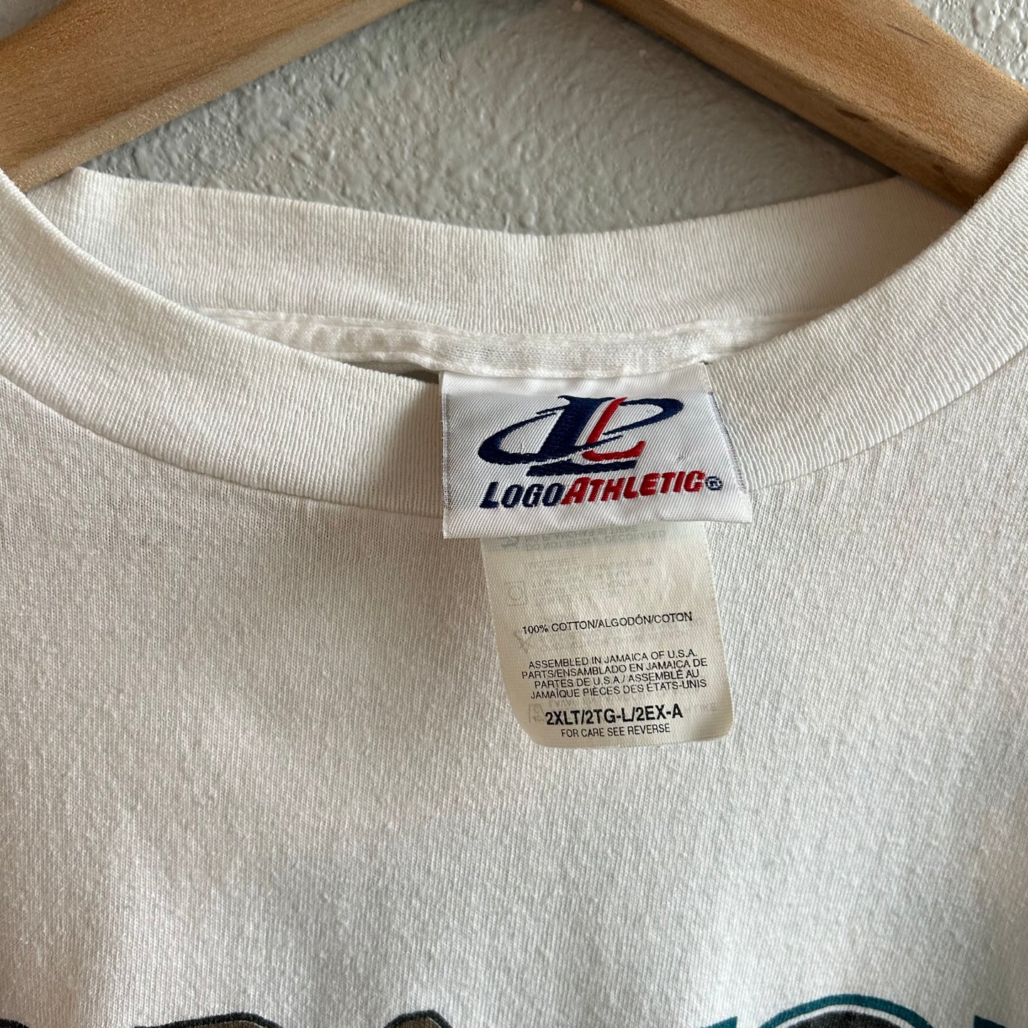 (XXL) Vintage 90s Jacksonville Jaguars logo athletic Playoff tee shirt