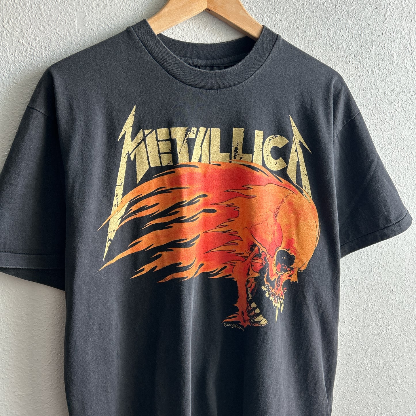 (XL) Metallica Summer Sh*t Tour 1994 Vintage REPRINT T-shirt Metallica Tag faded