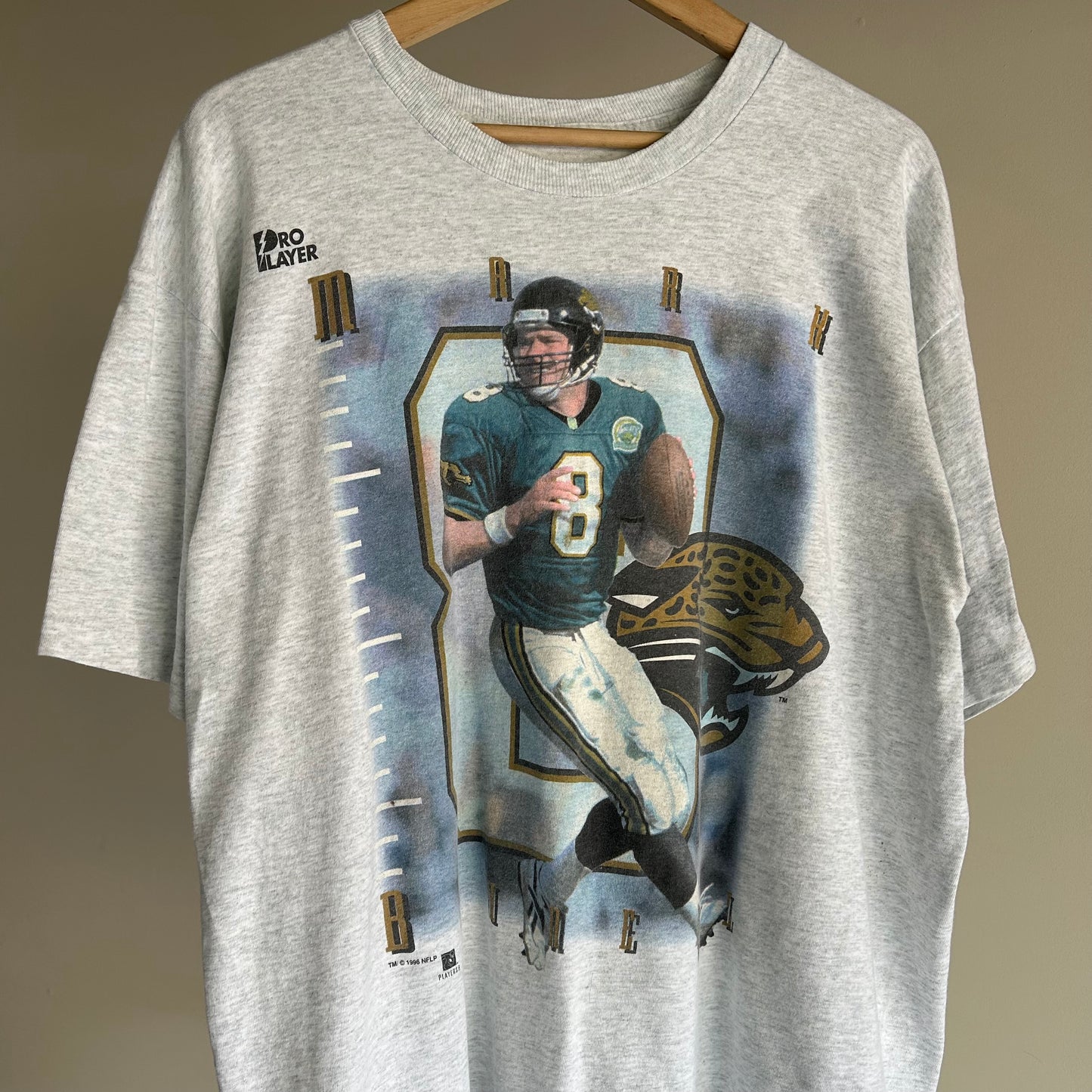 Vintage Jacksonville Jaguars Mark Brunell Quarterback Graphic Rare T-Shirt XL