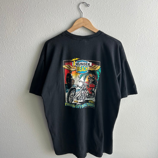 (XXL) vintage biker thunder beach tee shirt