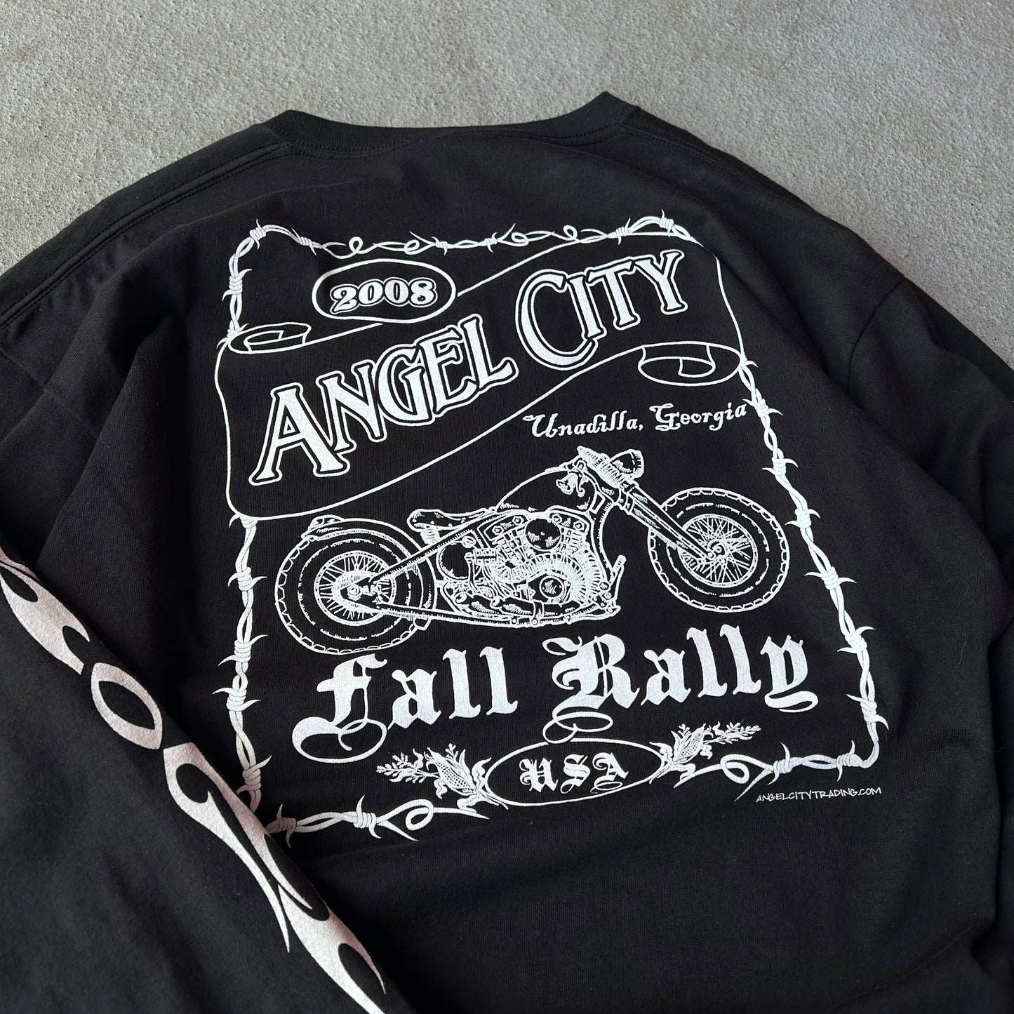 (XL) Vintage Angel City biker Longsleeve tee