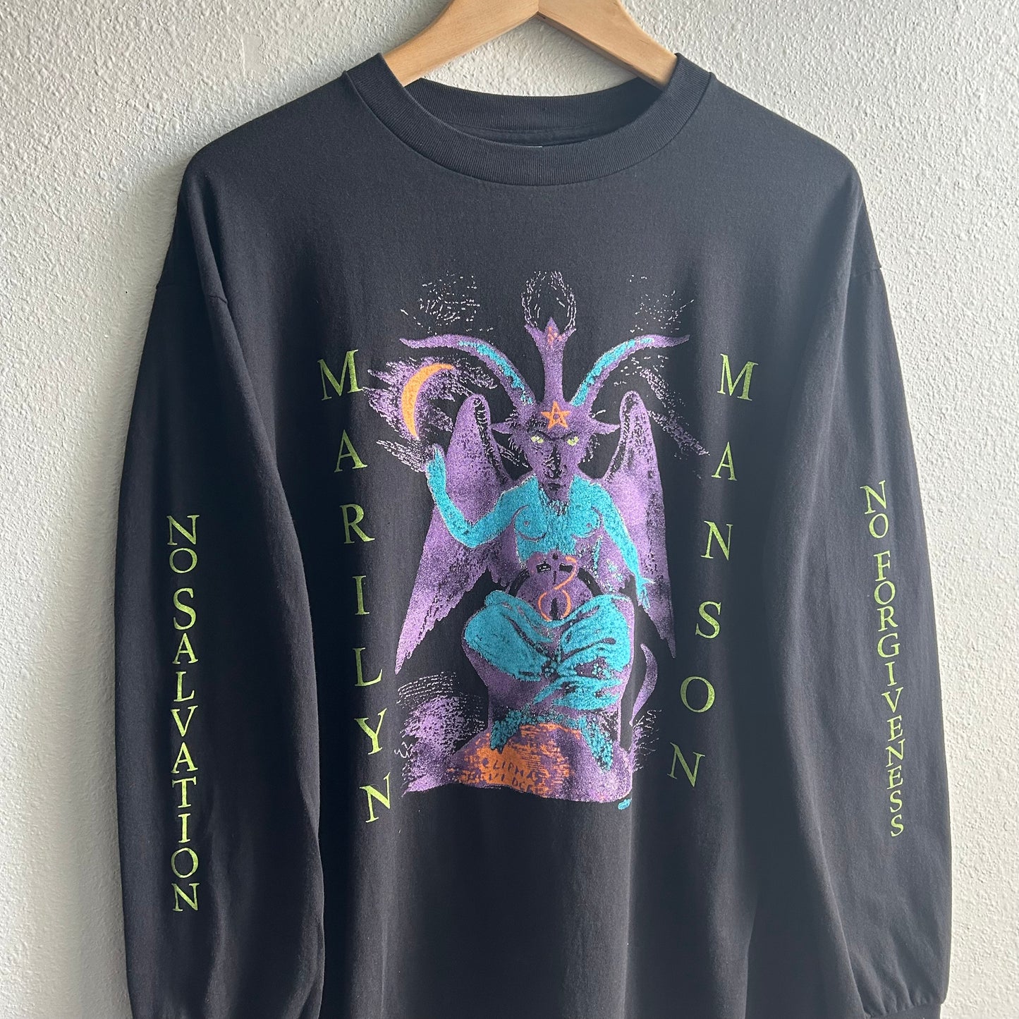 (XL) Marilyn Manson Longsleeve no salvation tee shirt