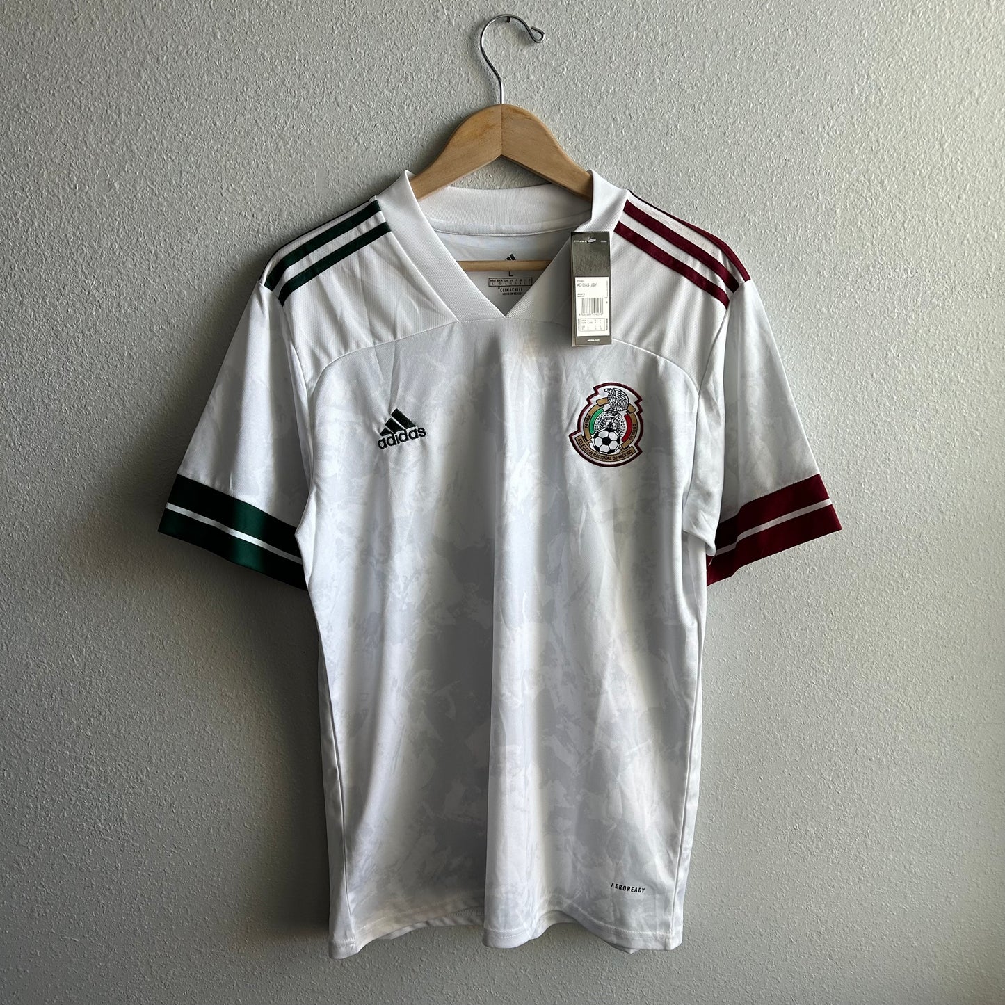 (L) Adidas Mexico Soccer Jersey NWT