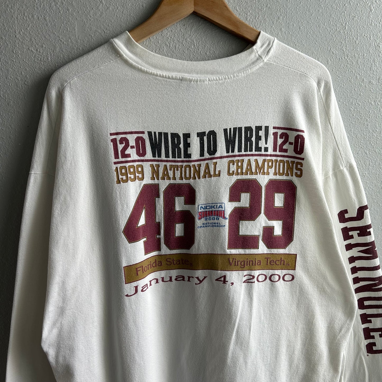 (XXXL) Vintage 1999 National Champions FSU Seminoles Longsleeve shirt