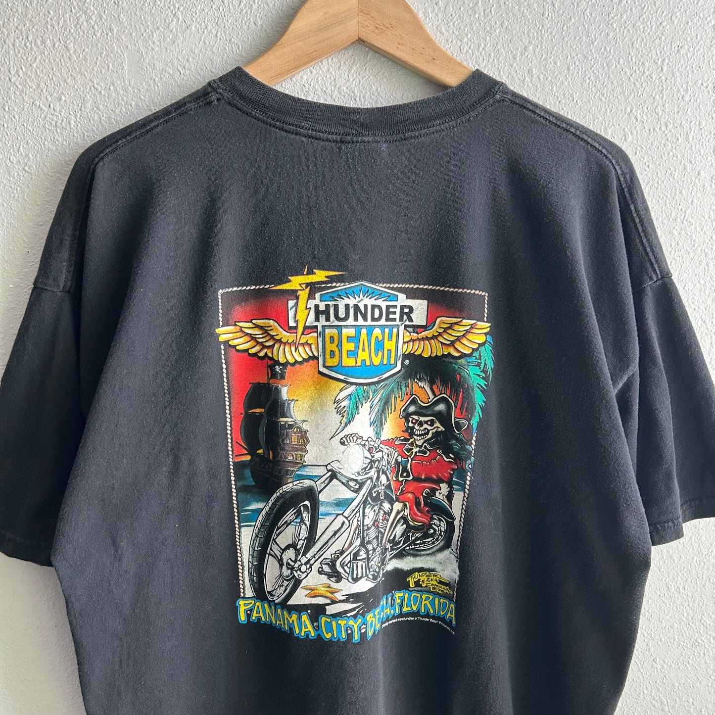 (XXL) vintage biker thunder beach tee shirt