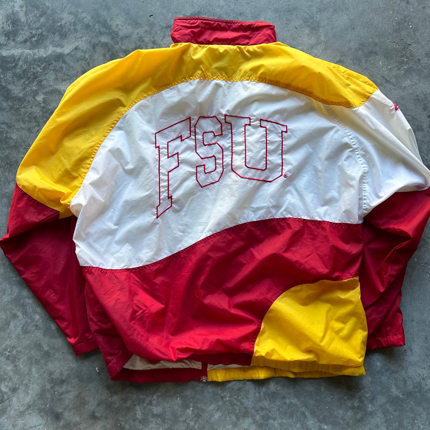 Florida State Seminoles Vintage Lined Windbreaker Apex One Wave Zip Up Rare 90s