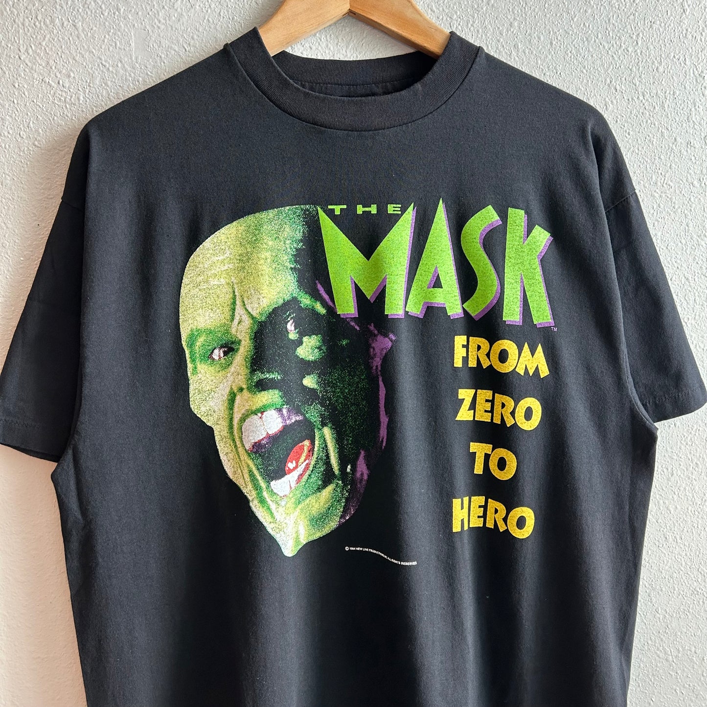 (XL) The Mask Movie Rare Vintage REPRINT Single Stitch T-shirt Tultex Tag